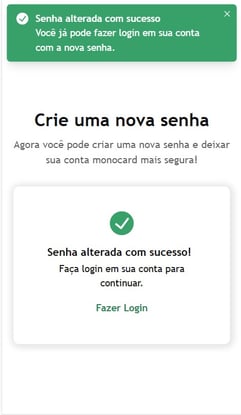 Sua senha foi alterada com sucesso